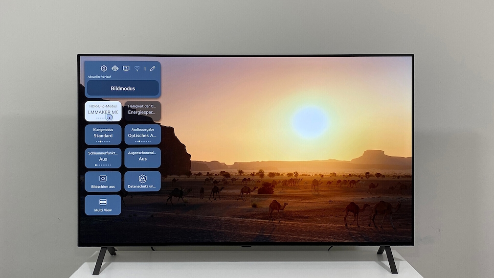 Wer bei LG das ohnehin gute Bild noch weiter anpassen will, kommt schnell in das übersichtliche Einstellungs-Menü.