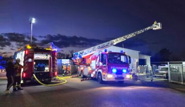 Brand im Blankenlocher Gewerbegebiet | meinstutensee.de