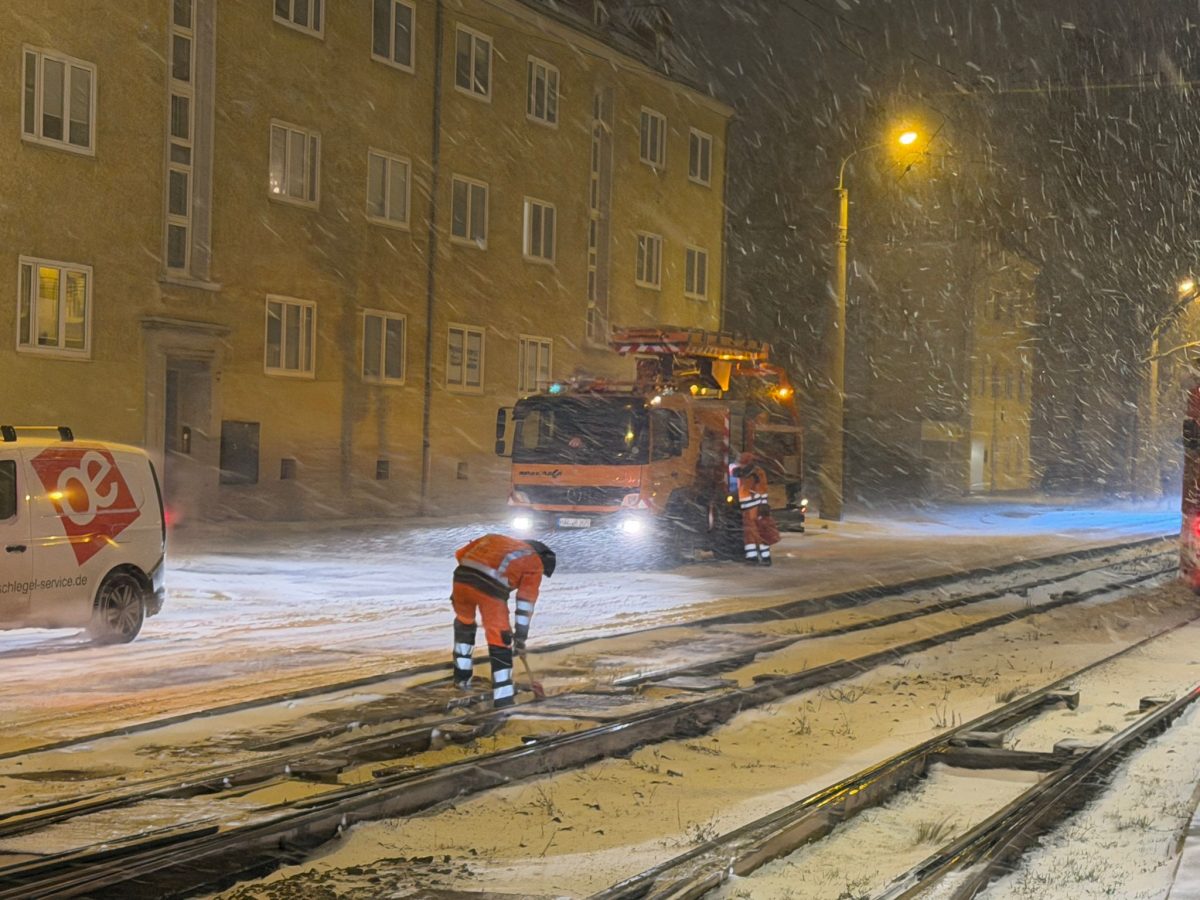 Sturmtief „Elli“ mit Schnee und Eisregen auch in Halle (Saale) – Du bist Halle