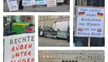 Bäuerliche Landwirtschaft demonstriert in Halle (Saale) gegen Agrarkonzerne und rechte Spaltung – Du bist Halle