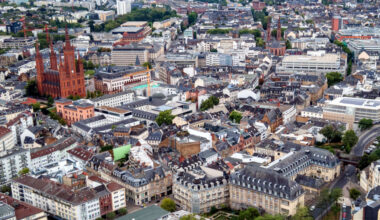 Wiesbaden wird aus der Luft vermessen