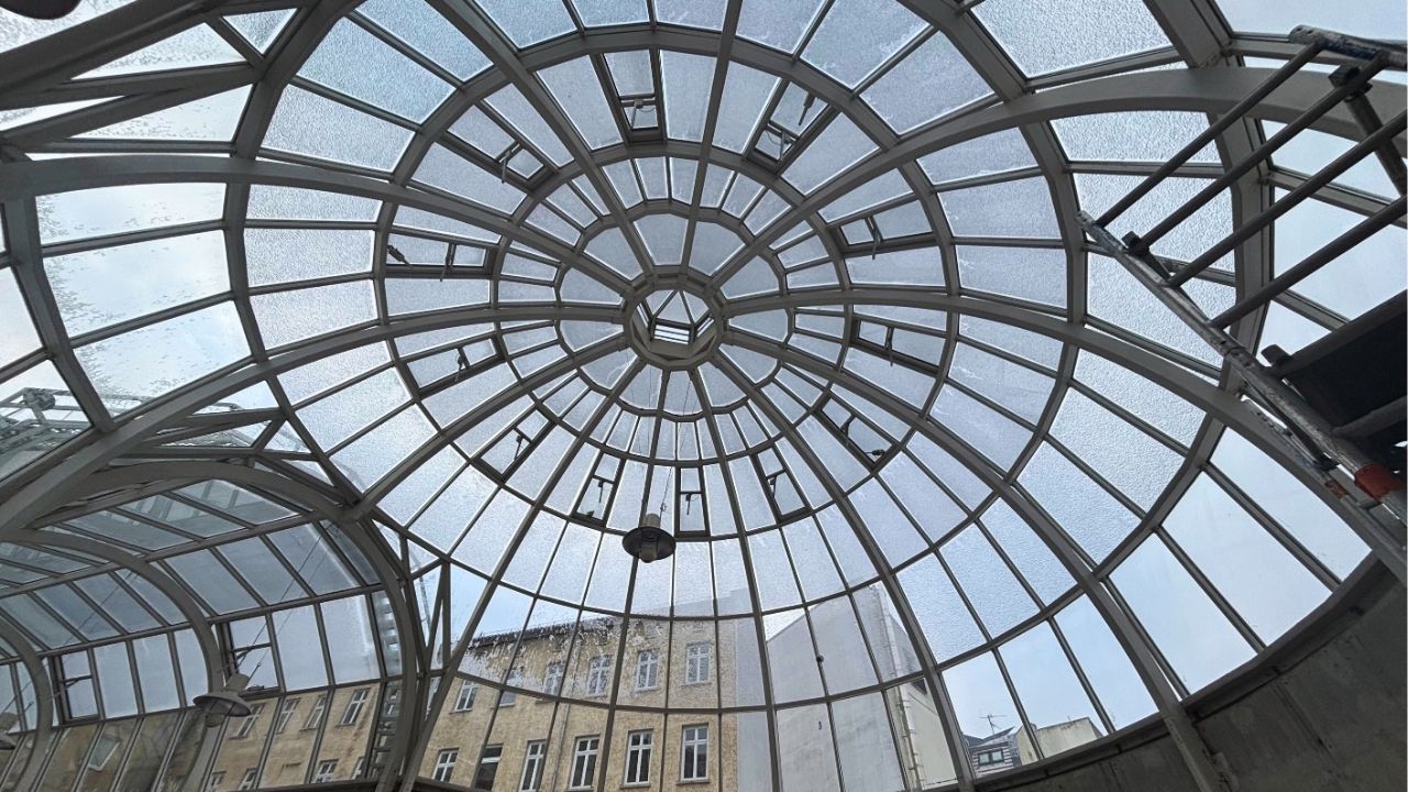 Glaskuppel Dreispitz-Passage