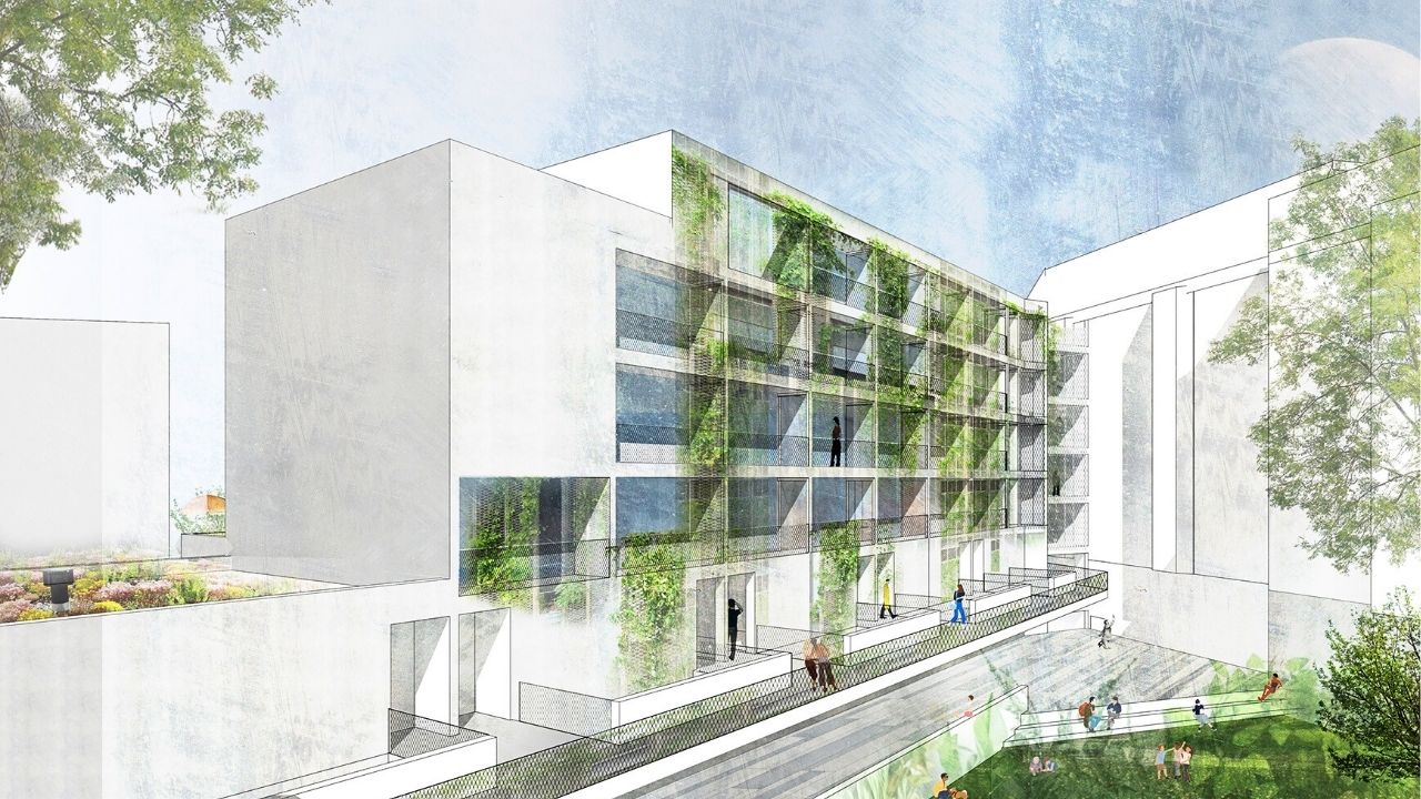 Visualisierung Wohnungen Dreispitz-Passage an der Friedrichstraße