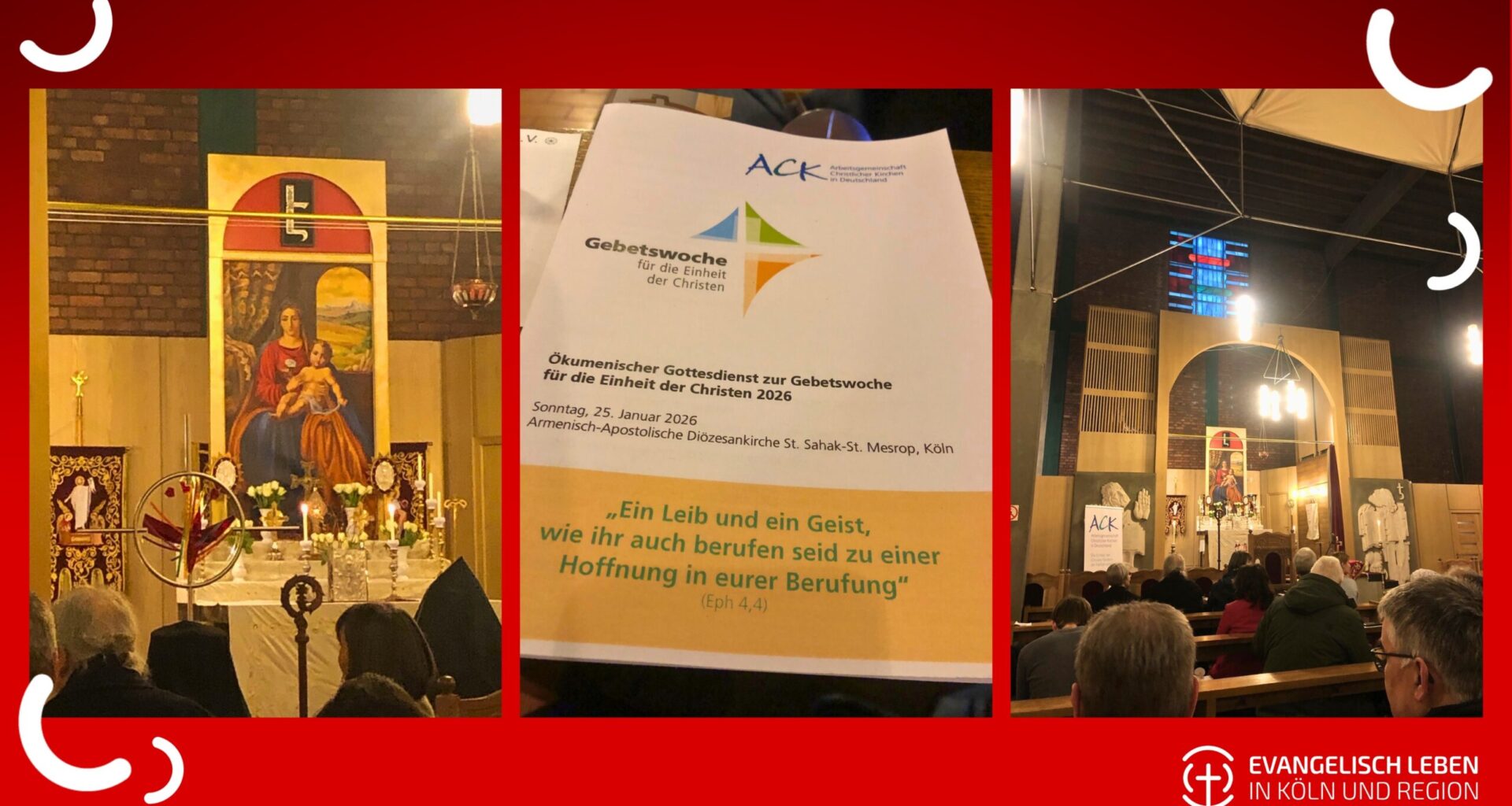 You are currently viewing Zentraler Gottesdienst zur Gebetswoche für die Einheit der Christen in armenischer Kirche