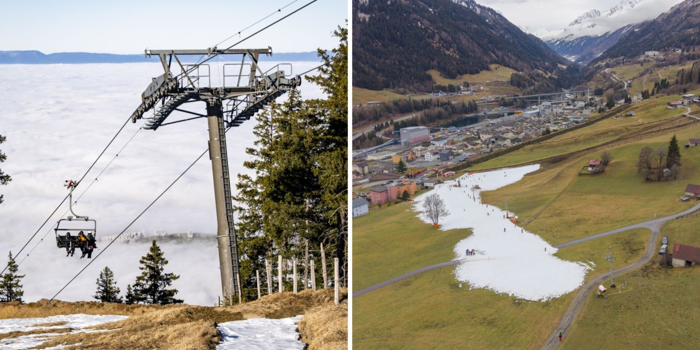 Briten spotten über schneearme Skigebiete in Europa