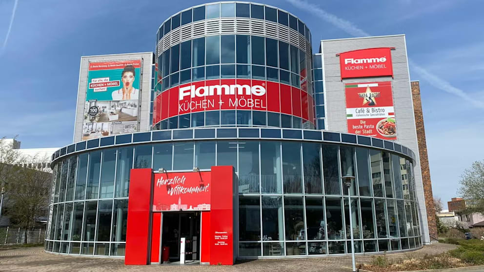 Die Filiale von Flamme Küchen + Möbel in Fürth