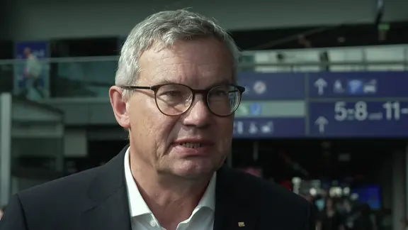 Der Sprecher der Deutschen Bahn Achim Stauß