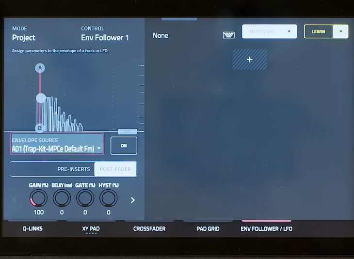 AKAI MPC Live III Envelope Follower
