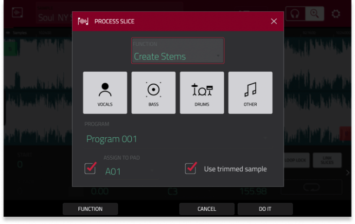 AKAI MPC Live III Stem Separation