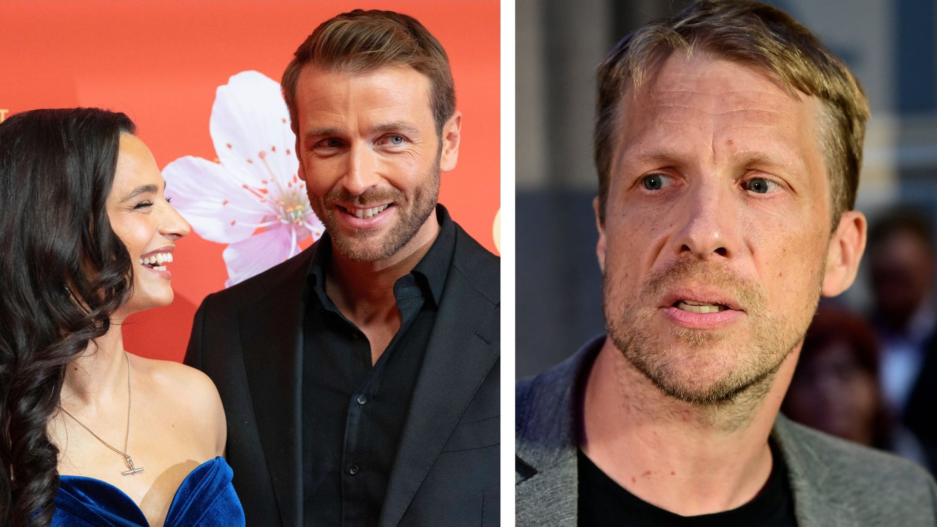 Amira Aly und Christian Düren (l.) und der Kölner Comedian OIiver Pocher (r.) (Montage): Ein Streit der Männer wird in Köln vor Gericht verhandelt.