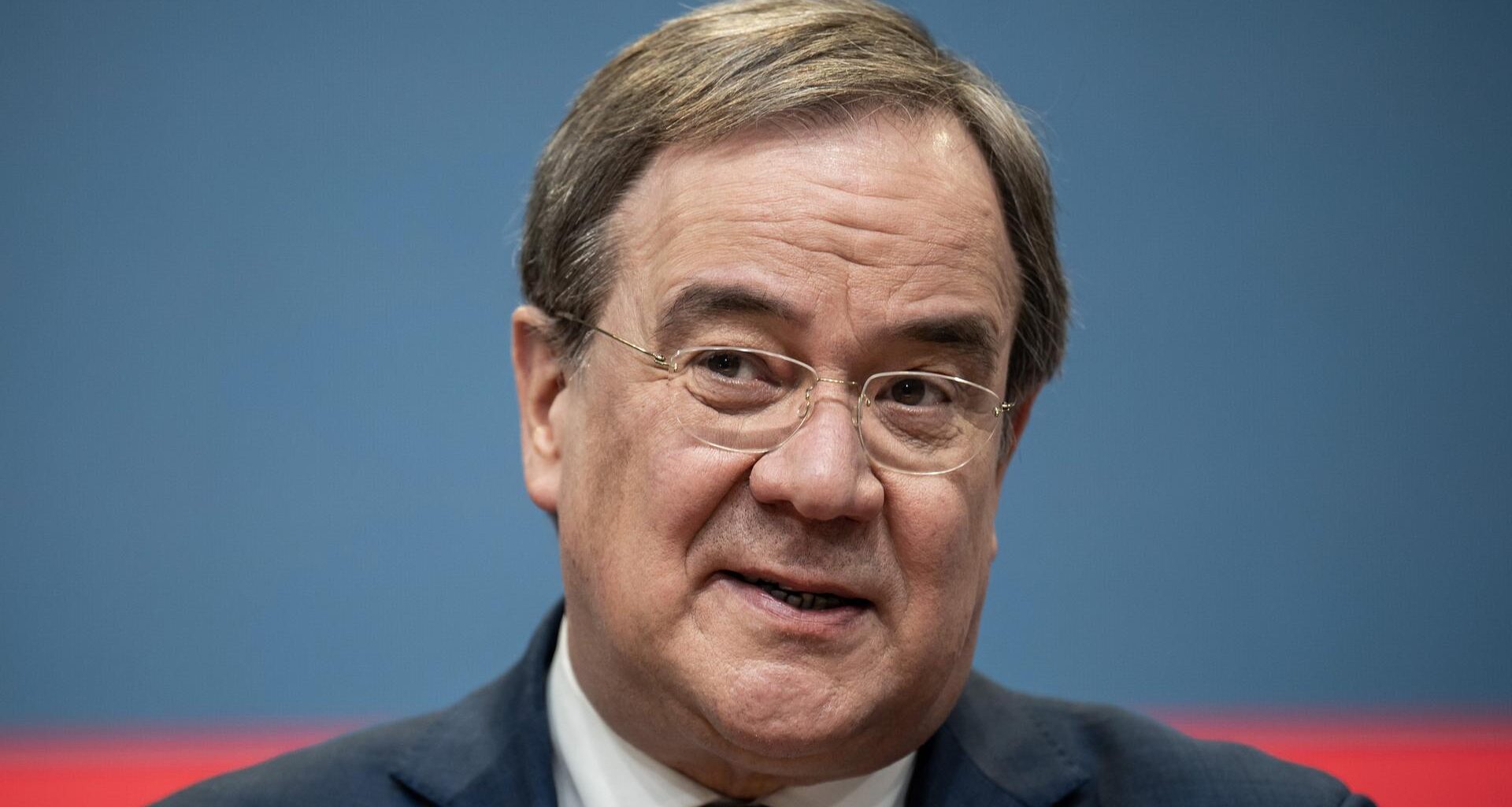 Armin Laschet, ehemaliger Ministerpräsident von Nordrhein-Westfalen, bei einer Pressekonferenz.