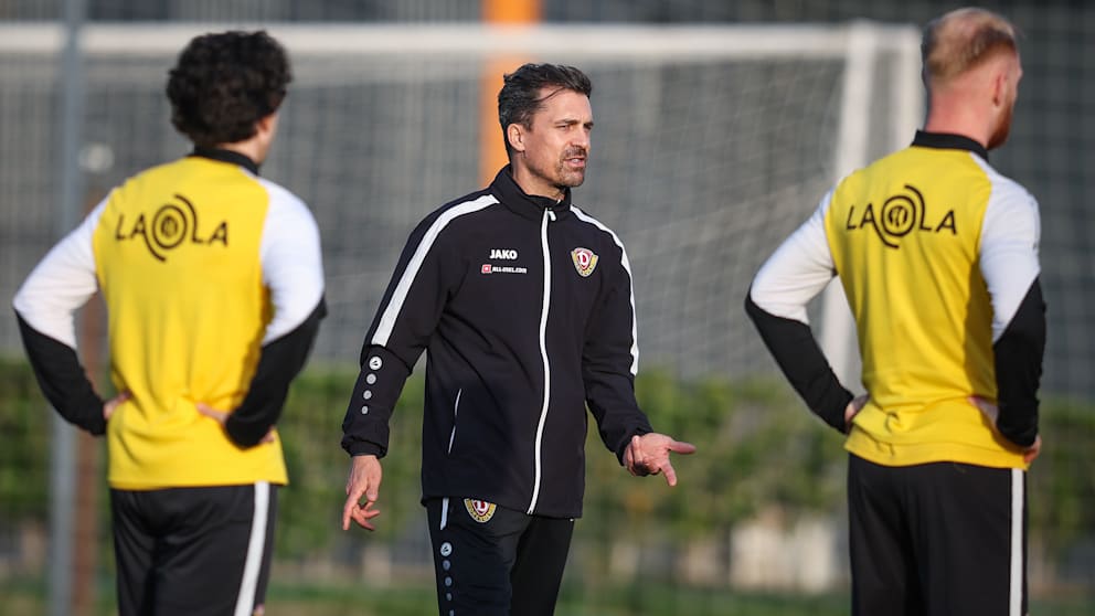 Dynamo-Trainer Thomas Stamm hat nach der Generalprobe gegen Essen einiges aufzuarbeiten