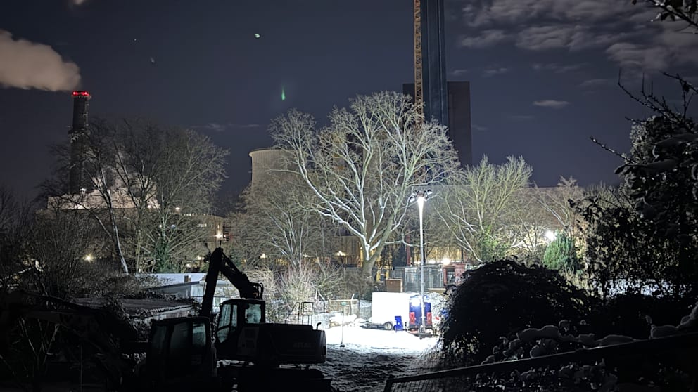 Die Baustelle am Teltowkanal in Lichterfelde. Hier wurde das Berliner Stromnetz beschädigt