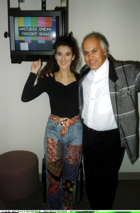 Celine Dion and Rene Angelil In Los Angeles, United States In March 1990-