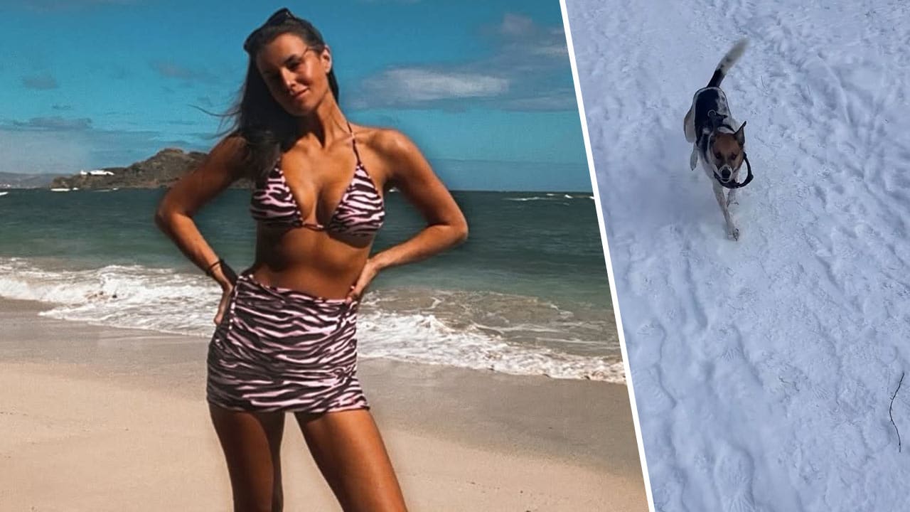 Schnee statt Strand: Laura Wontorras Traum-Urlaub vorbei! | Sport