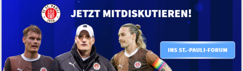 Im Forum über den FC St. Pauli mitreden!