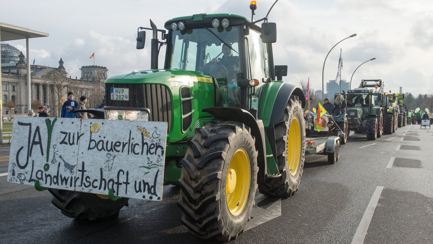 Demo für nachhaltige Landwirtschaft startet am Brandenburger Tor