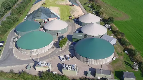 Eine Biogasanlage in Rickling.