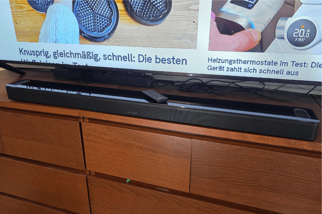 Bose Soundbar in Nutzung