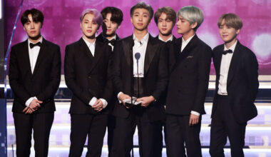 BTS während der Grammy-Verleihung 2019, Los Angeles, Kalifornien.
