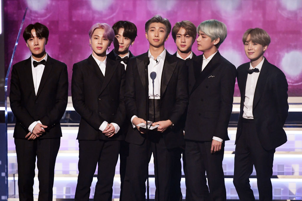 BTS während der Grammy-Verleihung 2019, Los Angeles, Kalifornien.