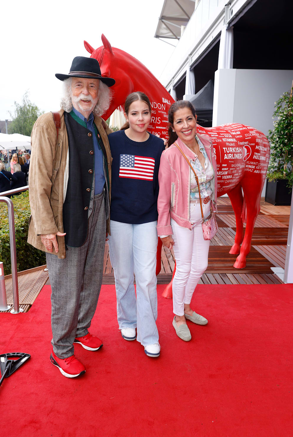 Jean Pütz mit seiner Ehefrau Pina (58) und Tochter Julie (15)