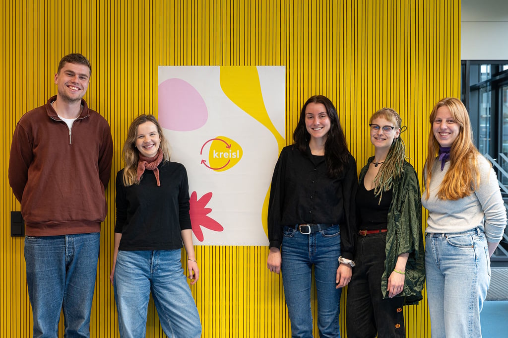 Das „kreisl“-Team hat am 15. Oktober 2025 eine Pop-up-Veranstaltung im FHZ durchgeführt, um Studierenden das Projekt näherzubringen.