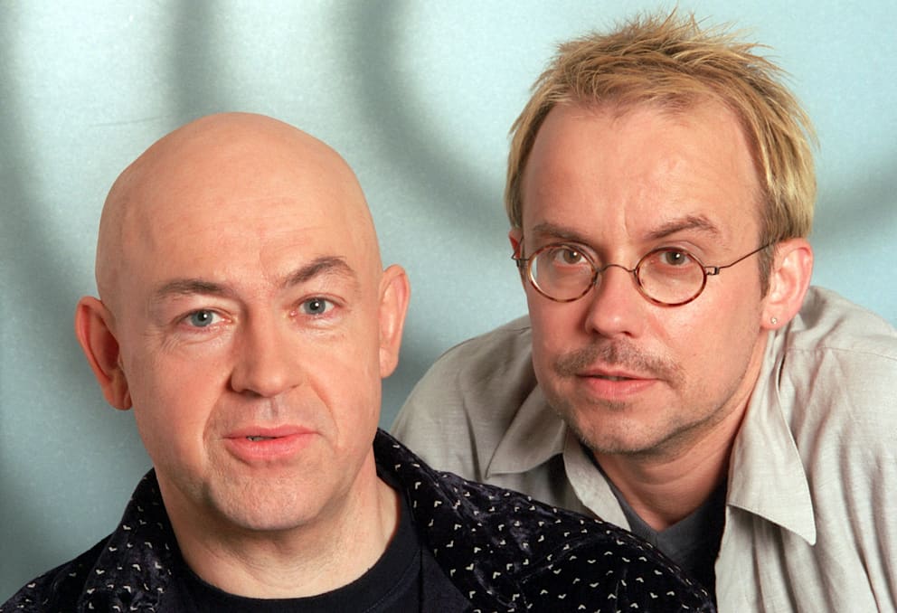 Das Komiker-Duo Badesalz im Jahr 2002: Gerd Knebel (l.) und Hendrik Nachtsheim