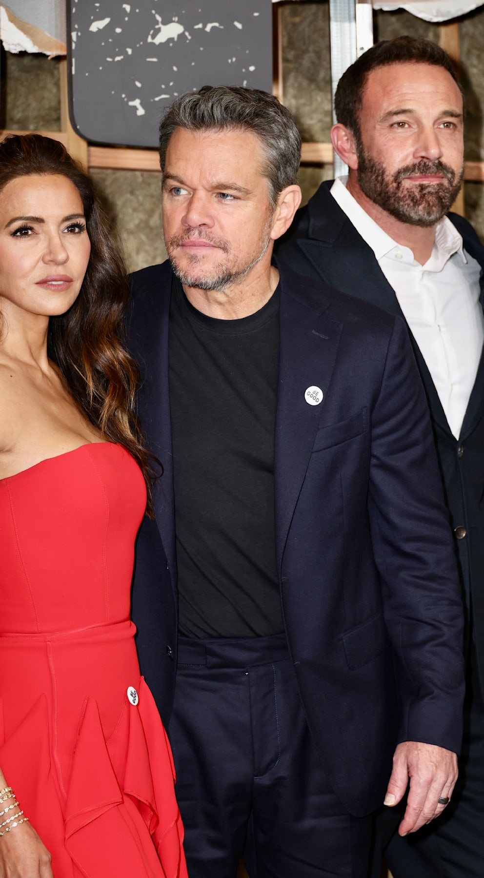 Auch zu dritt ein gutes Team! Matt Damon (Mitte) mit Ehefrau ;uciana und Kumpel Ben