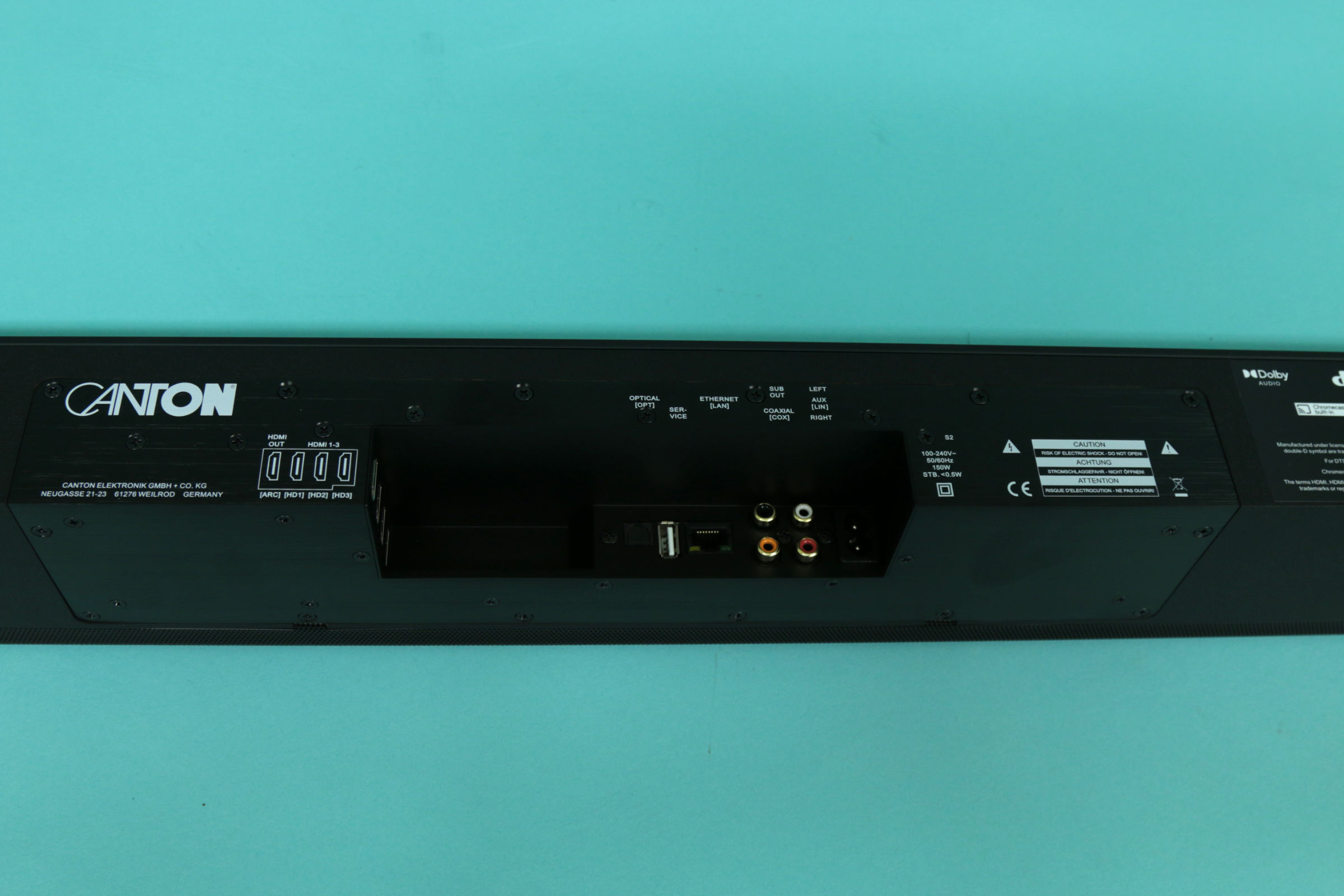 Soundbar Test: Canton Smart Soundbar9 Anschl