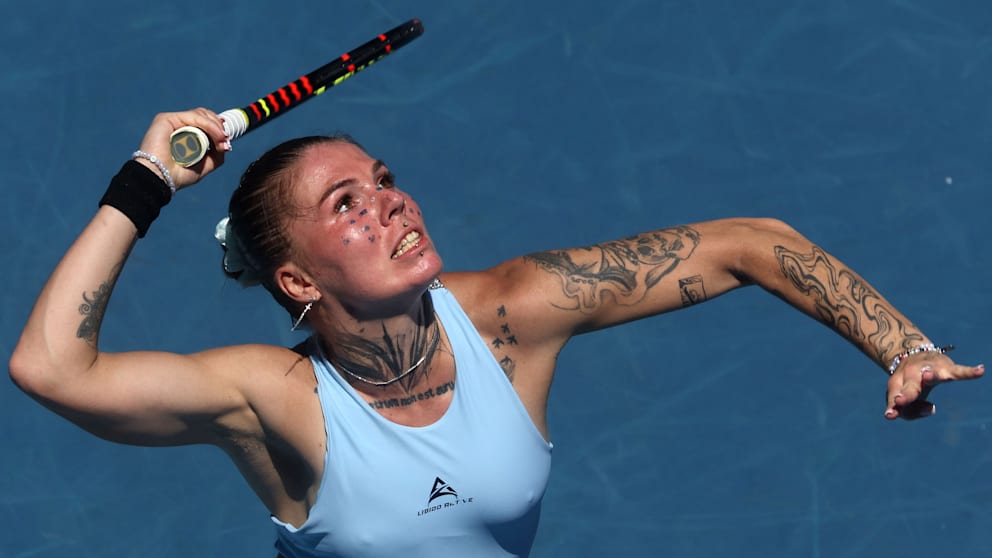 Profi-Trainingspartner fehlen Oleksandra Oliynykova in Kiew. Sie übt mit Junioren-Spielern