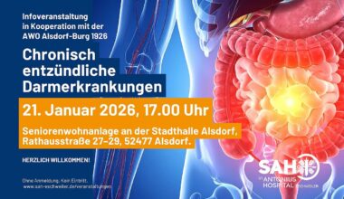 SAH und AWO Alsdorf-Burg 1927 informieren über chronisch entzündliche Darmerkrankungen