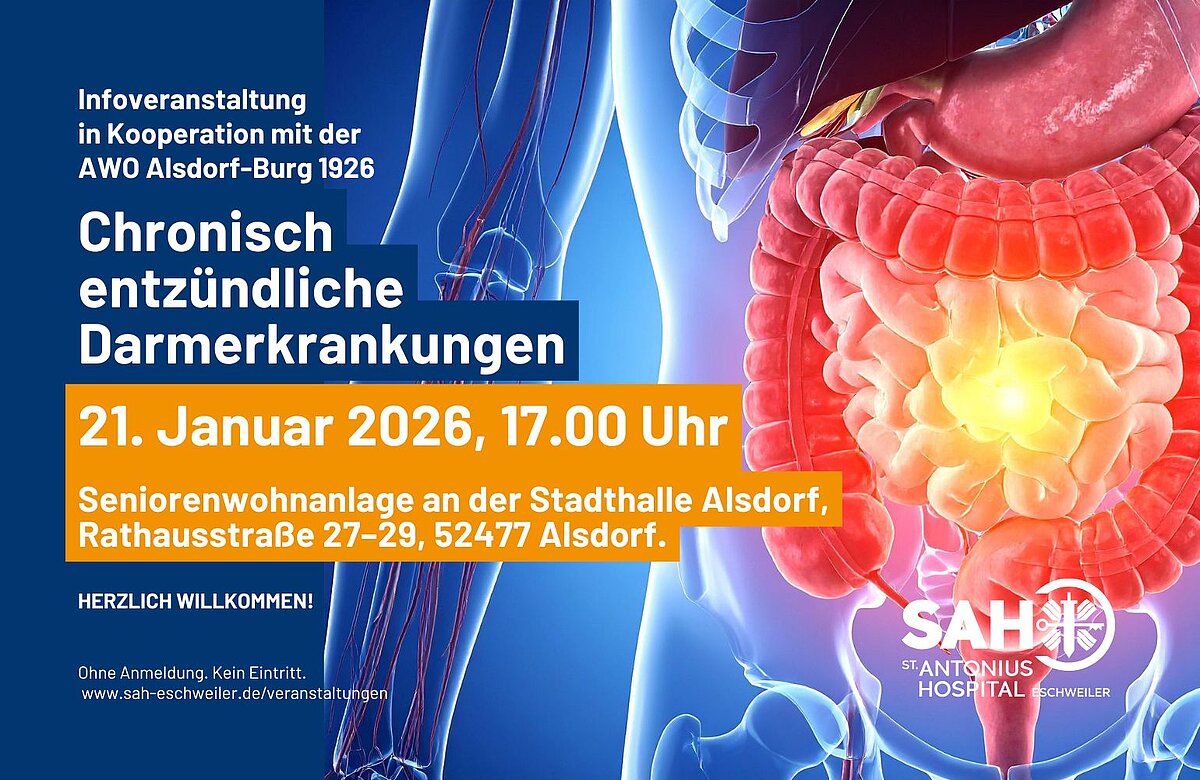SAH und AWO Alsdorf-Burg 1927 informieren über chronisch entzündliche Darmerkrankungen