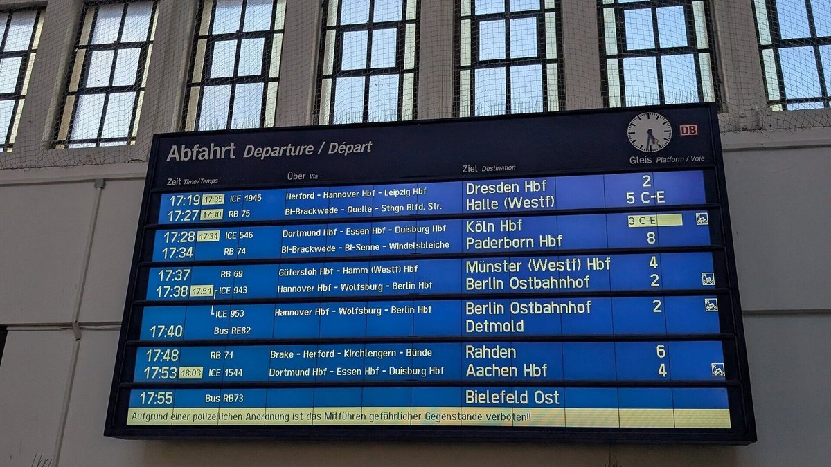 Kreis Herford: keine Bahnstreiks bis Mitte Februar