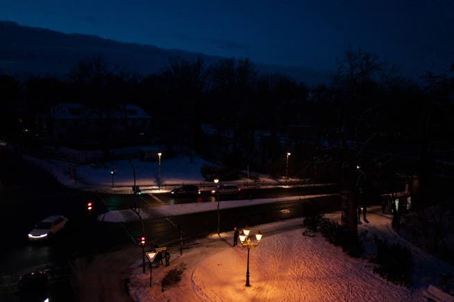 Drohnenansicht vom Mexikoplatz in Berlin Zehlendorf.