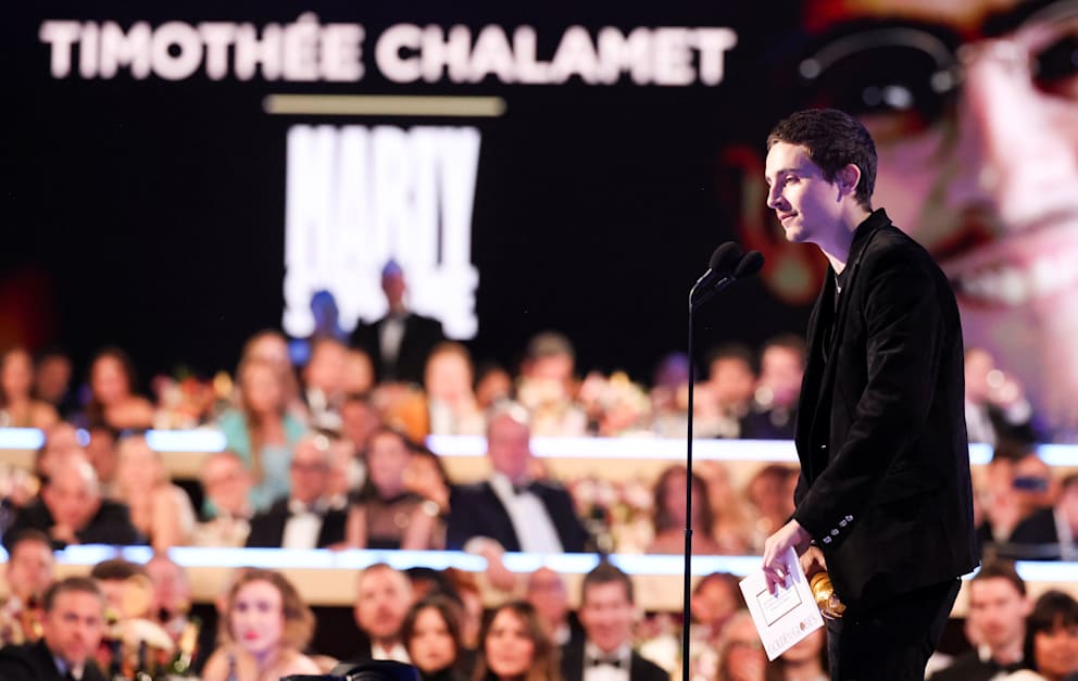 Timothée Chalamet bedankte sich bei seiner Rede auch bei Freunin Kylie Jenner