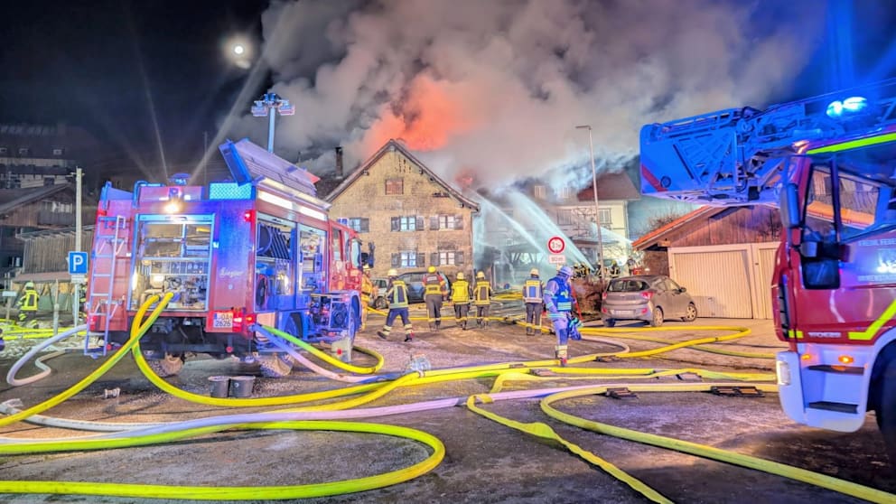 Gegen 3 Uhr in der Silvesternacht brach das Feuer aus