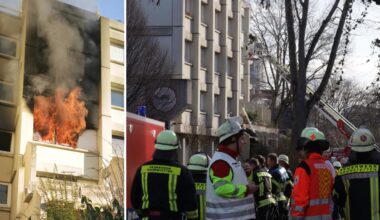 Brand in Hochhaus – Feuerwehr rettet Bewohner