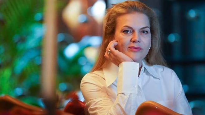 Die Sängerin und Schauspielerin Anna Loos: Hier während eines Fototermins im East Hotel Hamburg.
