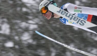 Ski rutschen die Schanze runter: Prevc darf nicht fliegen