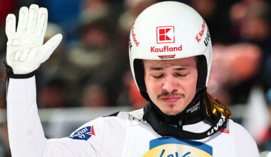 Skispringen: „In der Halle lag er noch auf dem Mattenwagen, war fast am Kollabieren“