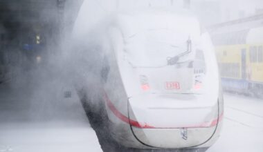 Wetter: ++ Bahn-Fernverkehr im Norden eingestellt – Wintersturm bringt bis zu 50 Zentimeter Neuschnee im Süden ++ „Elli“ im Liveticker