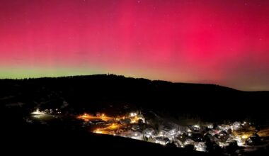 Polarlichter: Starker Sonnensturm lässt den Himmel über Deutschland leuchten