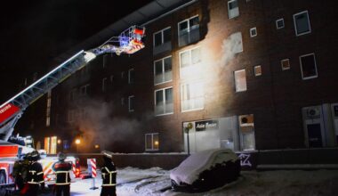 Wohnungsbrand in Hamburg – Großalarm