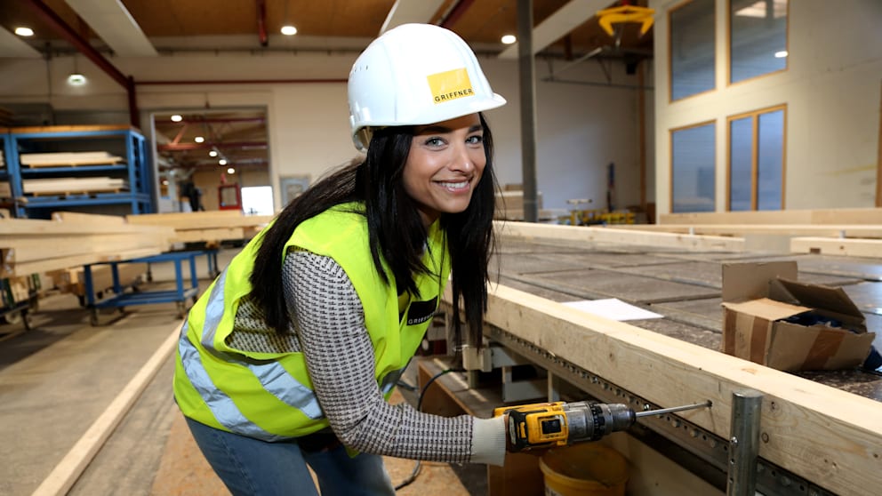 Beim Hausbau legte Amira Aly auch selbst Hand an