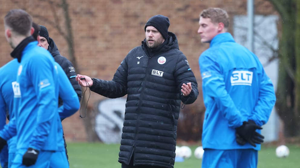 Hansa-Trainer Daniel Brinkmann war mit dem XXL-Test trotz der Niederlage zufrieden