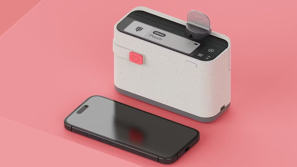 Der Allergen Alert-Tester ist ein tragbares Gerät, das Lebensmittel in wenigen Minuten auf Allergene wie Gluten prüfen kann. Hersteller Allergen Alert nutzt Sensorik, um Allergene direkt vor dem Essen messbar zu machen – ideal für Menschen mit Allergien und Unverträglichkeiten