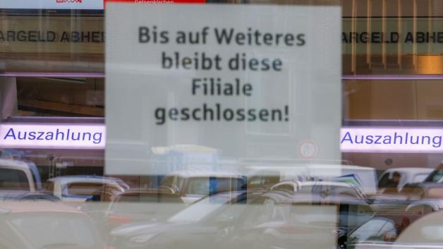 Die Gelsenkirchener Sparkasse bleibt vorerst weiter geschlossen.