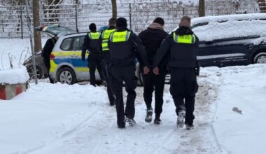 Veddel: Mann bedroht Polizisten mit Messer