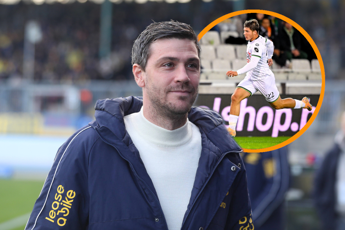 Benjamin Kessel an der Bank beim Heimspiel gegen den 1. FC Kaiserslautern.